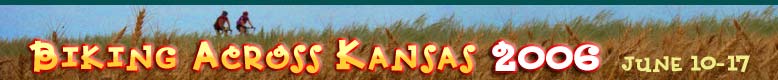 Biking Across Kansas 2005, June 4-11