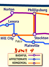 June 9 Map