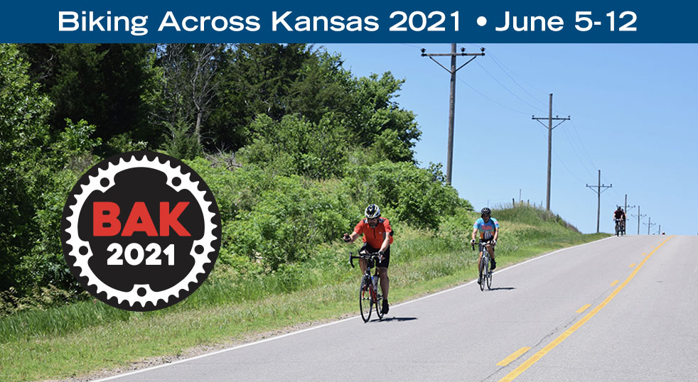 Biking Across Kansas BAK Annual Cross State Bicycle Tour of Kansas
