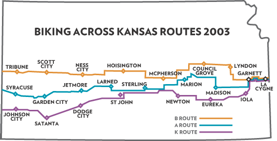 BAK 2003 Route Map